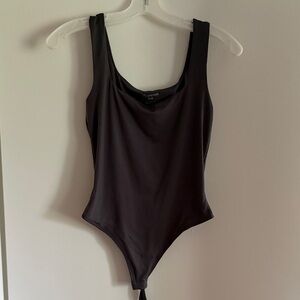 Grey Sleeveless Bodysuit